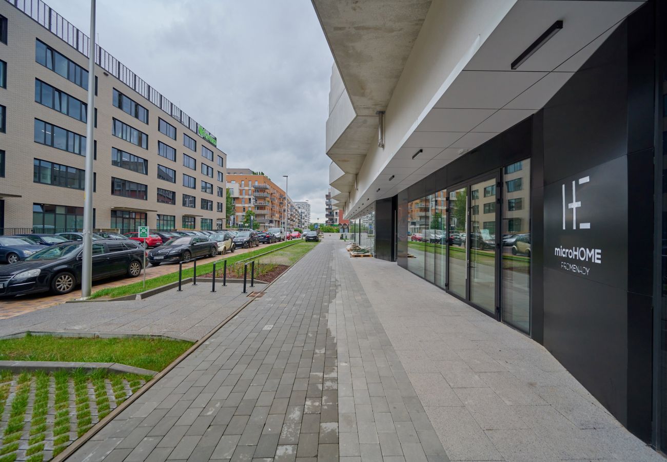 Studio in Wrocław - Modernes Studio Słonimskiego mit Balkon