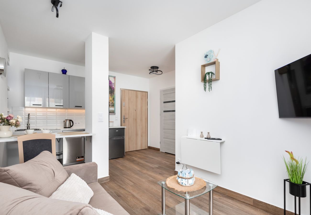 Ferienwohnung in Dziwnów - Klimaty Bałtyku | 1 Schlafzimmer | Smart TV | Parkplatz | Balkon