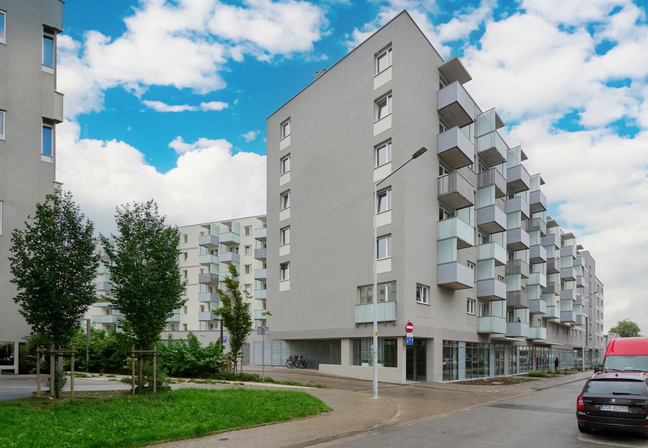 Ferienwohnung in Wrocław - Żegiestowska Wohnung | 1 Schlafzimmer | Parkplatz | Balkon