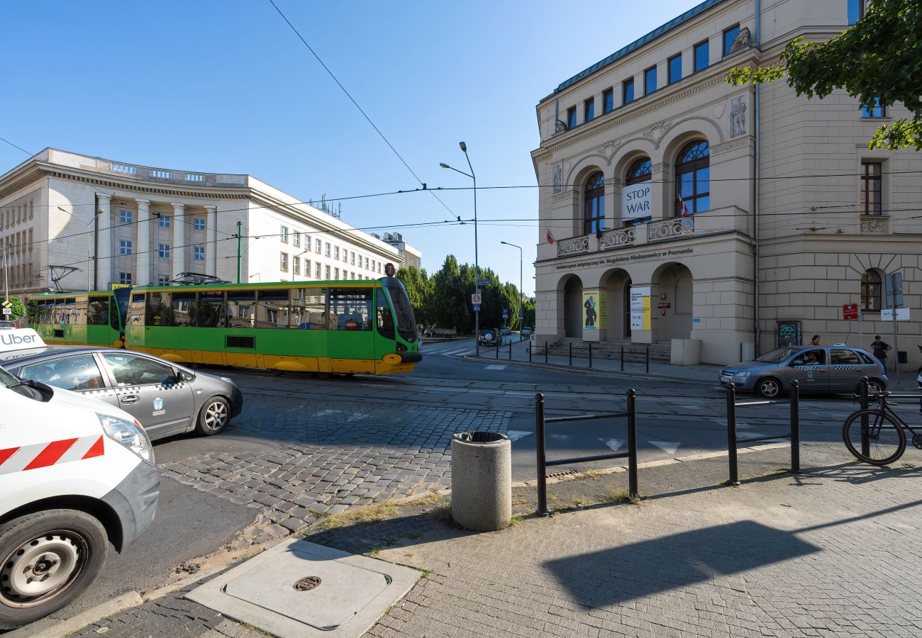 Ferienwohnung in Poznań - Al. Marcinkowskiego | Balkon, Wifi, Dusche | Poznań