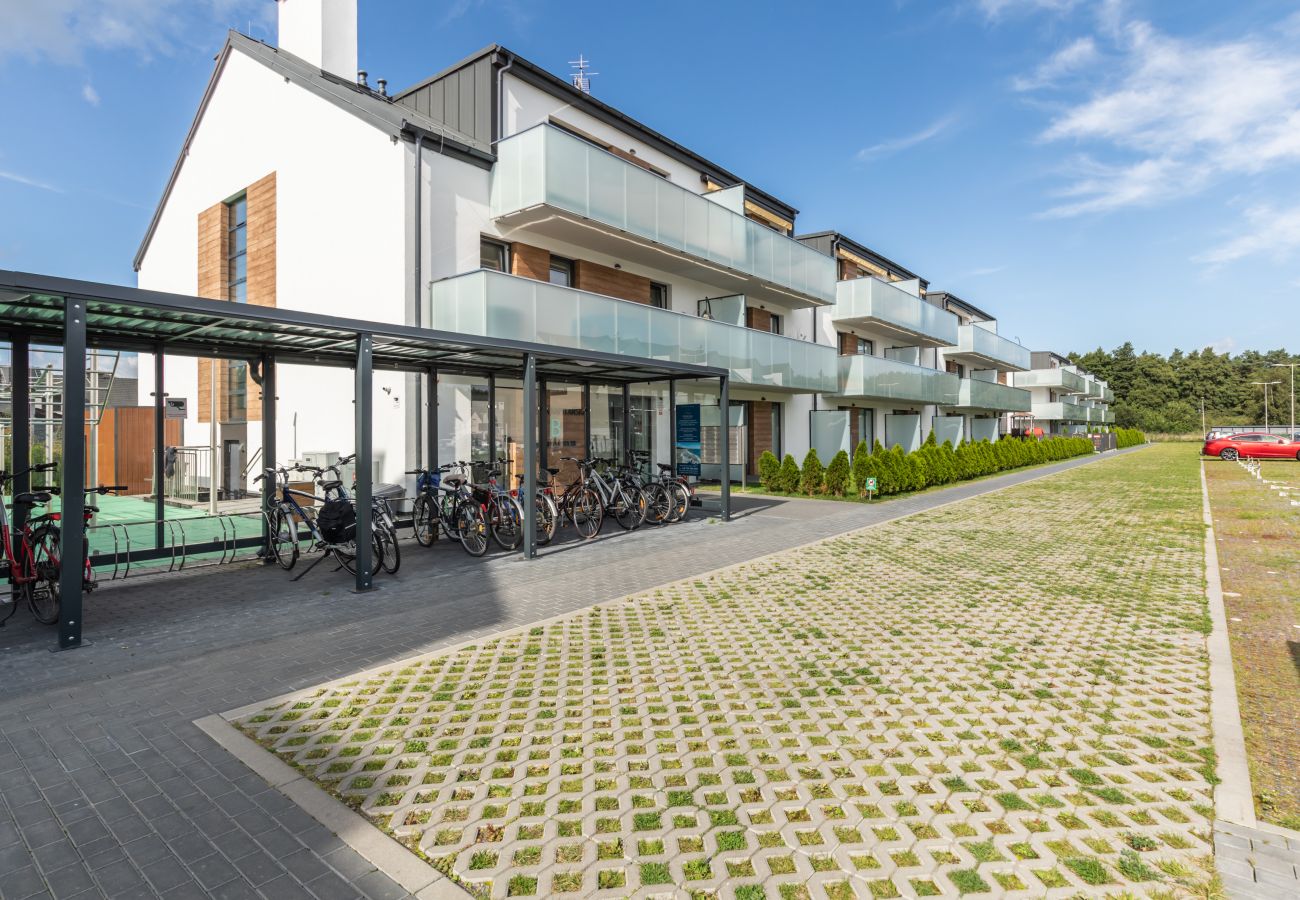 Ferienwohnung in Grzybowo - Stilvolle Wohnung Posesja Kapitanska mit Parkplatz & Balkon 500 m zum Strand