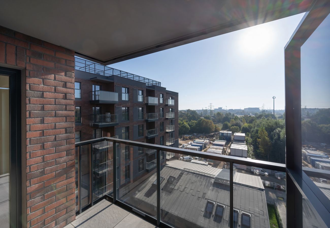 Ferienwohnung in Wrocław - Helle Breslauer Wohnung mit Parkplatz & Balkon | in der Nähe des Hauptbahnhofs