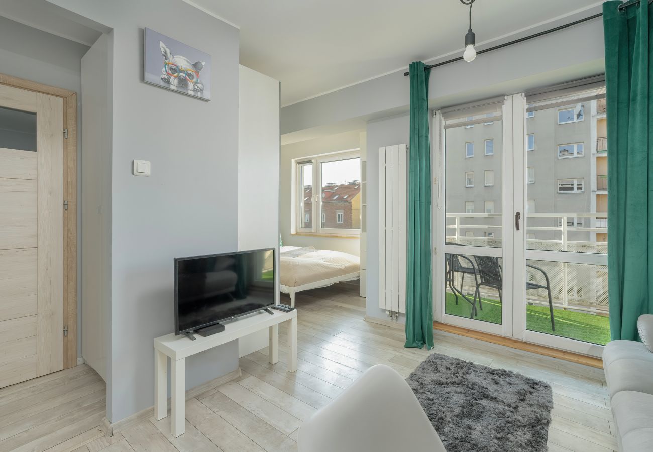 Ferienwohnung in Poznań - Modernes & helles Apartment mit Balkon in der Nähe des Parks