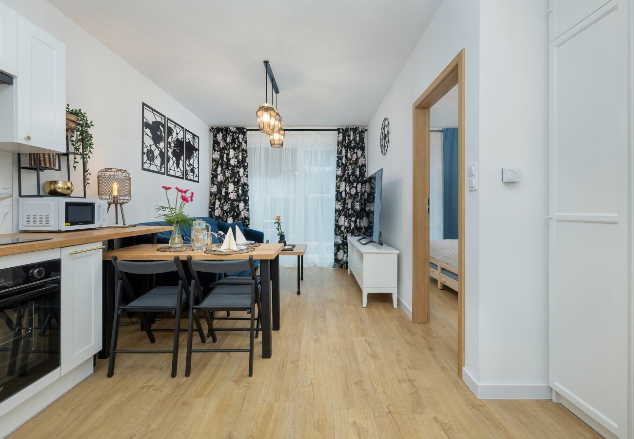 Ferienwohnung in Gąski - Nadbrzeżna 104A | Wifi, Haustierfreundlich, 1 Schlafzimmer, Terrasse, Gąski