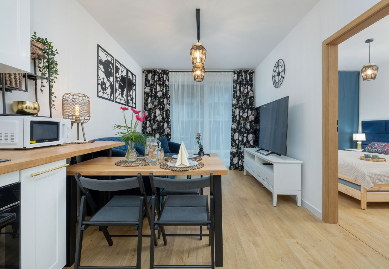 Ferienwohnung in Gąski - Nadbrzeżna 104A | Wifi, Haustierfreundlich, 1 Schlafzimmer, Terrasse, Gąski