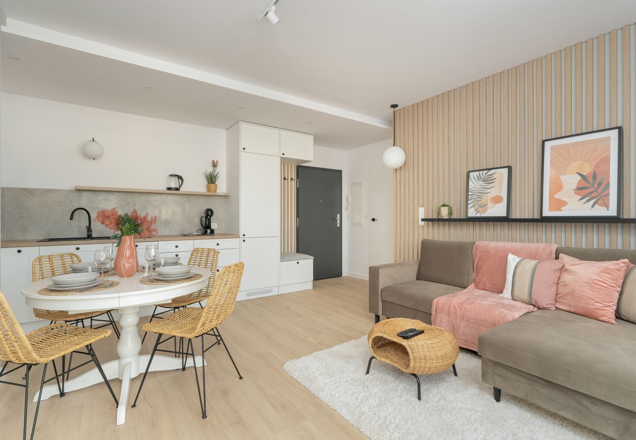 Ferienwohnung in Poznań - Elegantes Apartment für Vier Personen | Ein Schlafzimmer | Parkplatz | Poznan