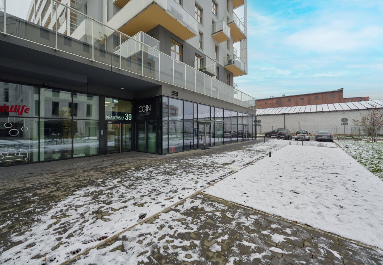 Ferienwohnung in Wrocław - Krakowska 39 | Prestige, Wifi, Haustierfreundlich, Klimaanlage, 1 Schlafzimmer, Balkon, Wrocław