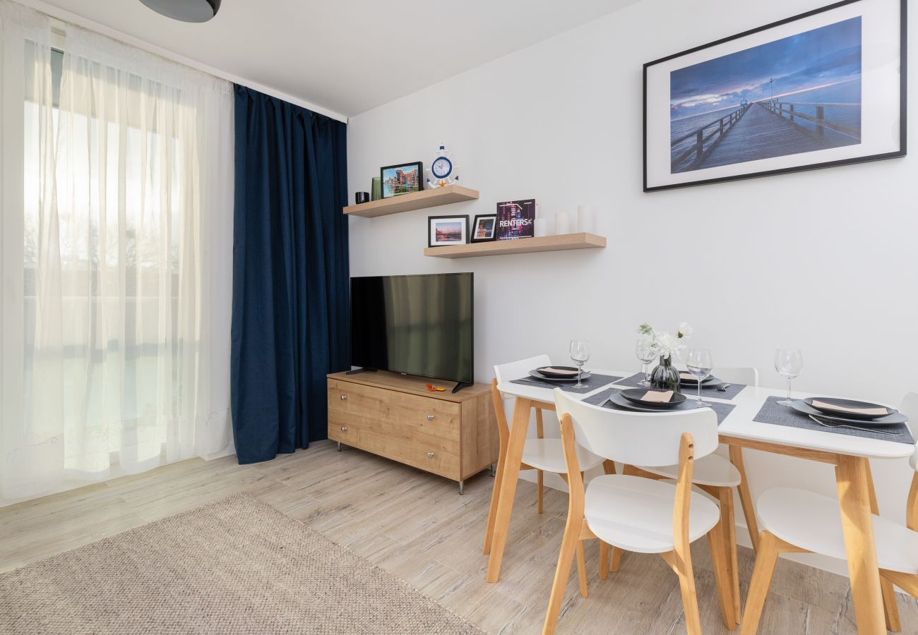 Ferienwohnung in Gdańsk - Krynicka 4 | Wifi, Haustierfreundlich, 1 Schlafzimmer, Balkon, Parkplatz, Danzig