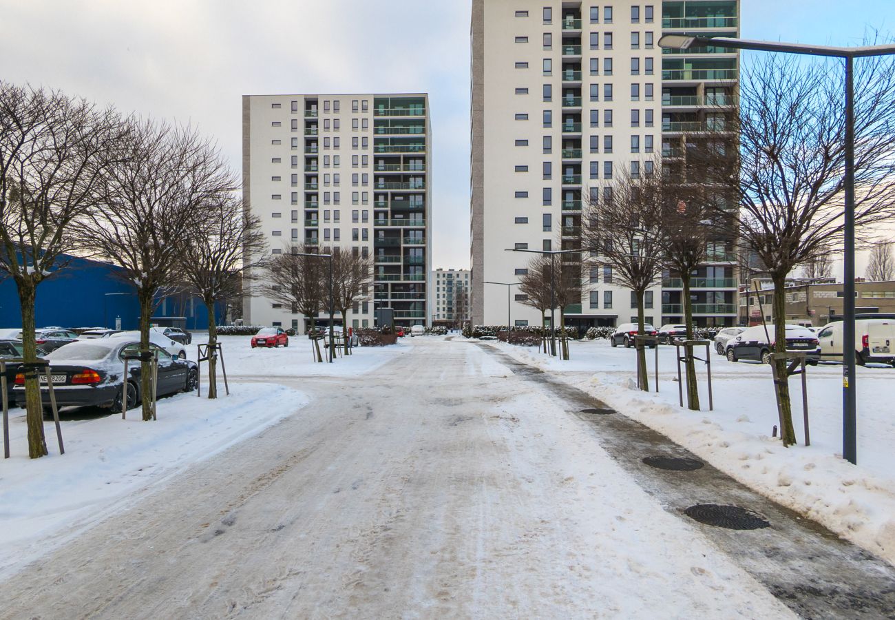 Ferienwohnung in Gdańsk - Krynicka 4 | Wifi, Haustierfreundlich, 1 Schlafzimmer, Balkon, Parkplatz, Danzig