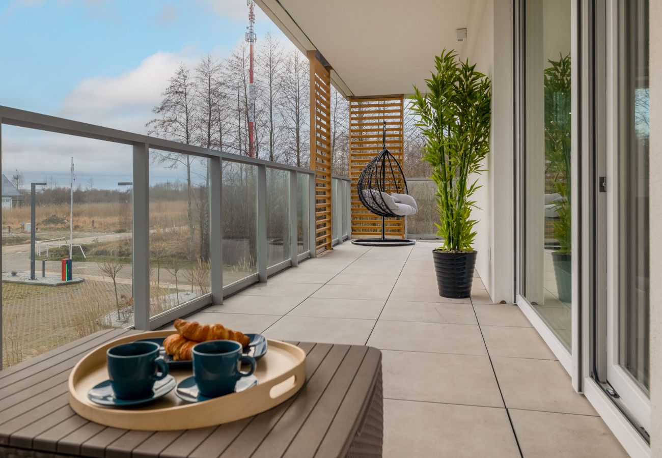 Ferienwohnung in Gąski - Ein-Schlafzimmer-Wohnung an der Küste | Möblierter Balkon | Parkplatz | Gąski