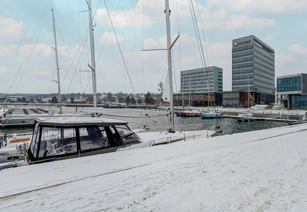 Ferienwohnung in Gdynia - Rybicki 4 | Gdingen | Balkon | Schlafzimmer