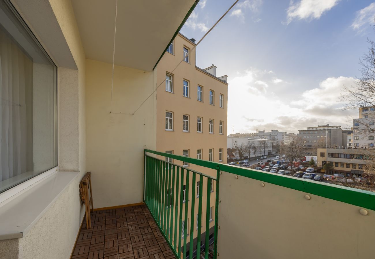 Ferienwohnung in Gdynia - Święty Wojciech Apartments | 1 Szchlafzimmer | Balkon