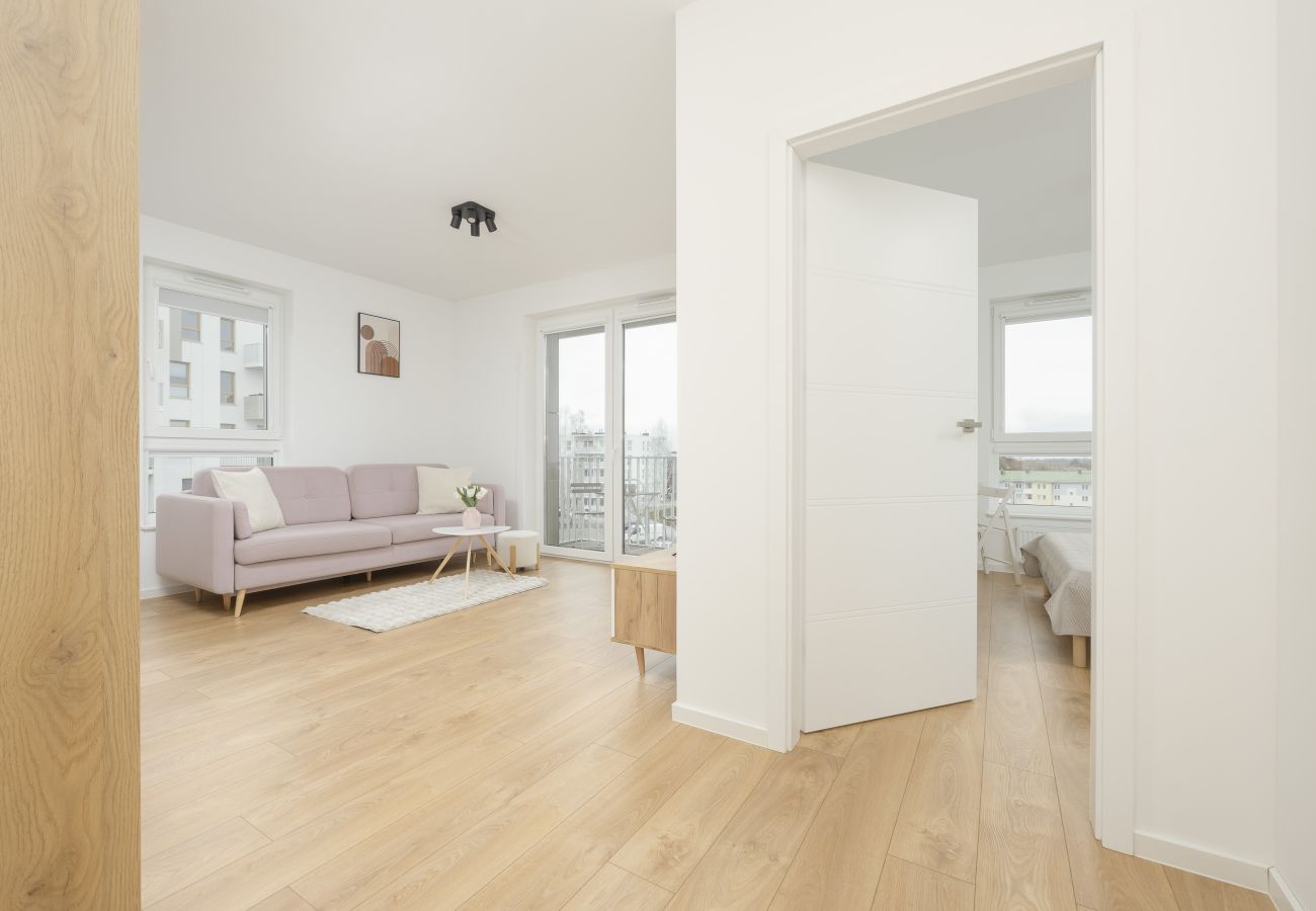 Ferienwohnung in Gdańsk - Bramińskiego 7 | Ein-Schlafzimmer-Wohnung | Fernarbeit | Parkplatz | Balkon | Gdańsk