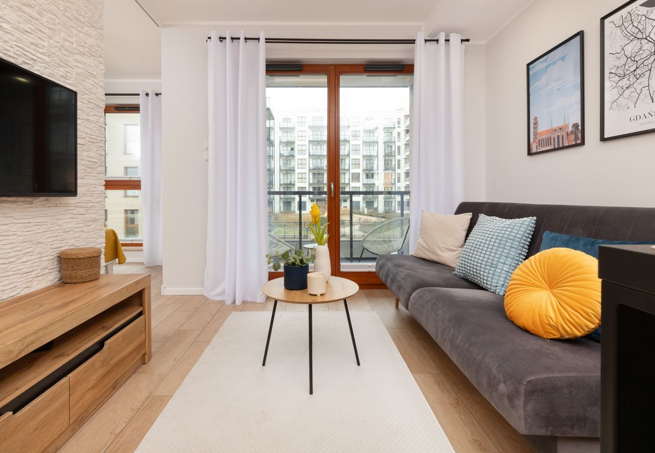 Ferienwohnung in Gdańsk - Hallera 130 | Wifi, 1 Schlafzimmer, Balkon, Parkplatz, Fitnessstudio, Danzig