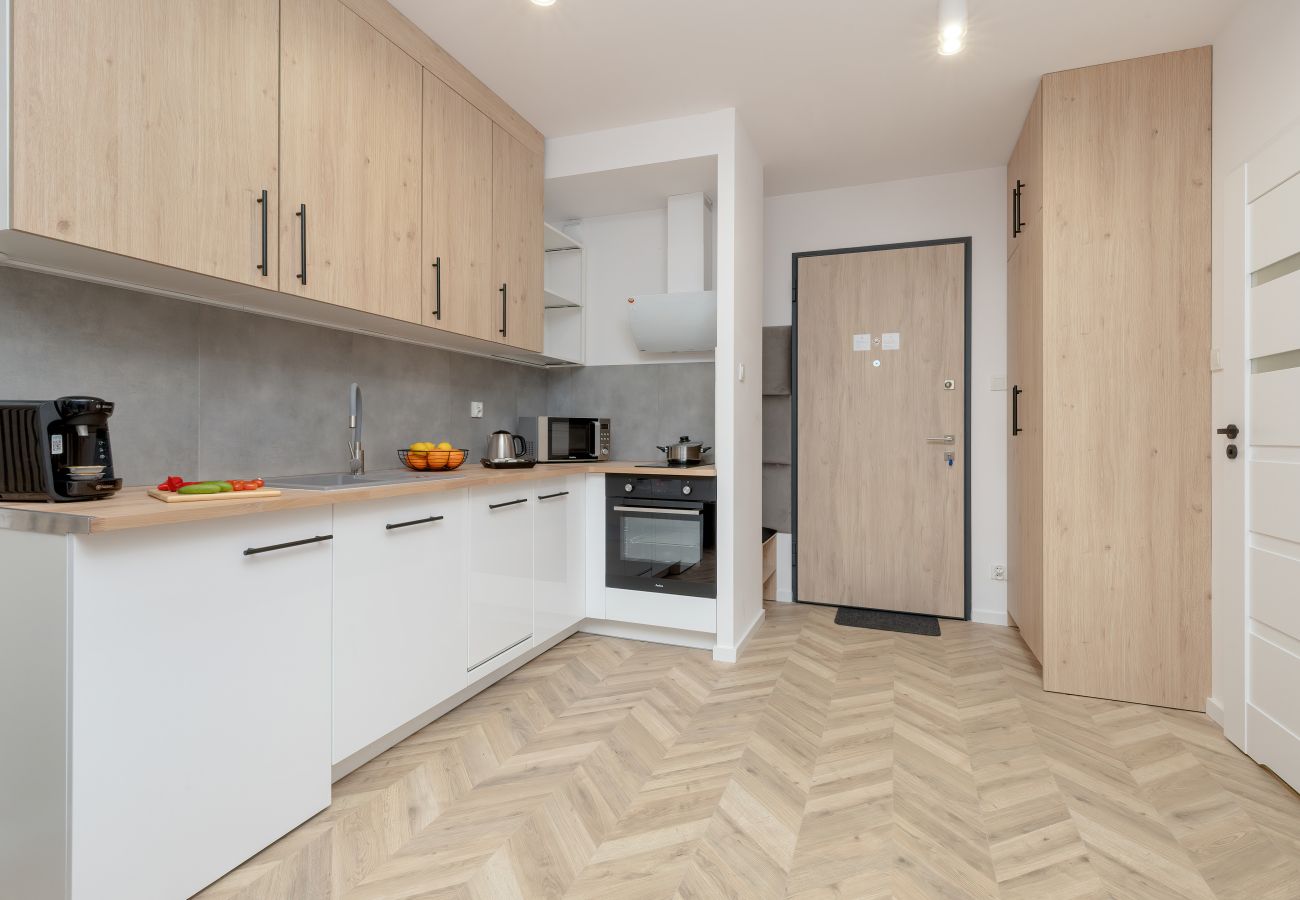 Ferienwohnung in Gdańsk - Ein-Schlafzimmer-Apartment Starowiejska | Balkon | Parkplatz | Gdańsk