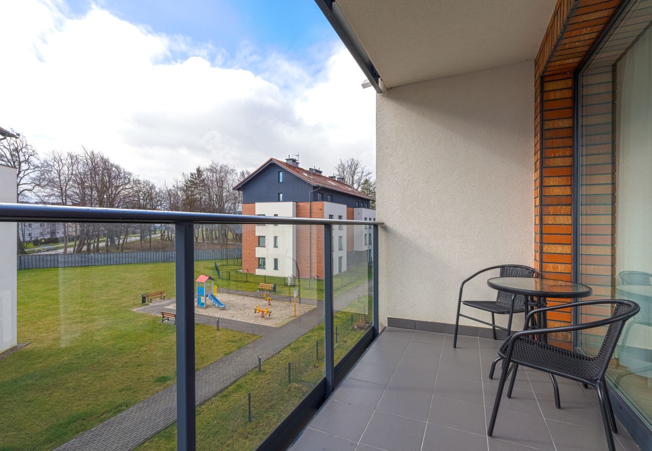 Ferienwohnung in Puck - Mickiewicza 9/9 | 2 Schlafzimmer, Parkplatz, Balkon, Spielplatz | Puck