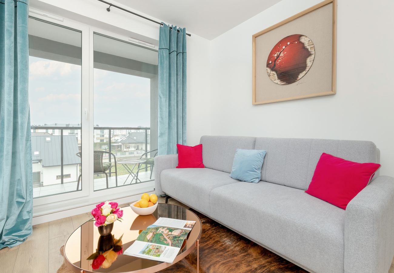 Ferienwohnung in Gdynia - Gdynia 1 Schlafzimmer | Balkon, Ofen, Aufzug | 4 Leute