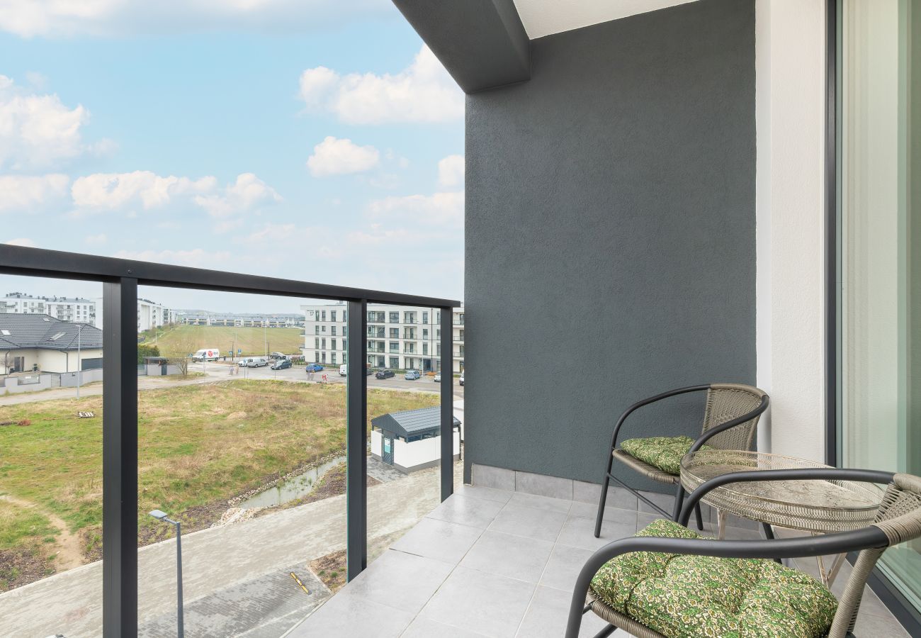 Ferienwohnung in Gdynia - Gdynia 1 Schlafzimmer | Balkon, Ofen, Aufzug | 4 Leute