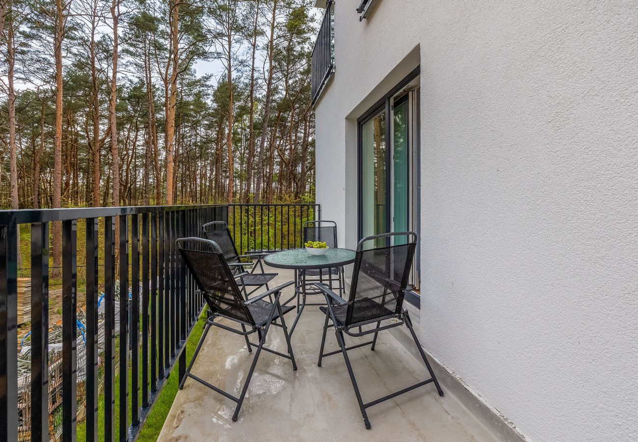 Ferienwohnung in Międzywodzie - Zielona 3A | Międzywodzie | Zwei Schlafzimmer | Parking | Strandnähe | Balkon