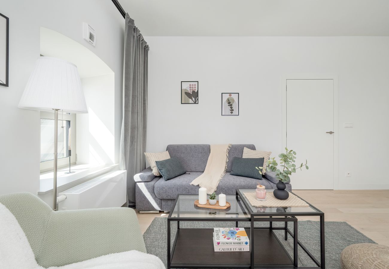 Ferienwohnung in Wrocław - Elegantes Apartment | Staromłyńska | Wyspa Piasek | Wrocław | In der Nähe von Wyspa Słodowa | Fernarbeit | Ein Schlafzimmer | Für 4 