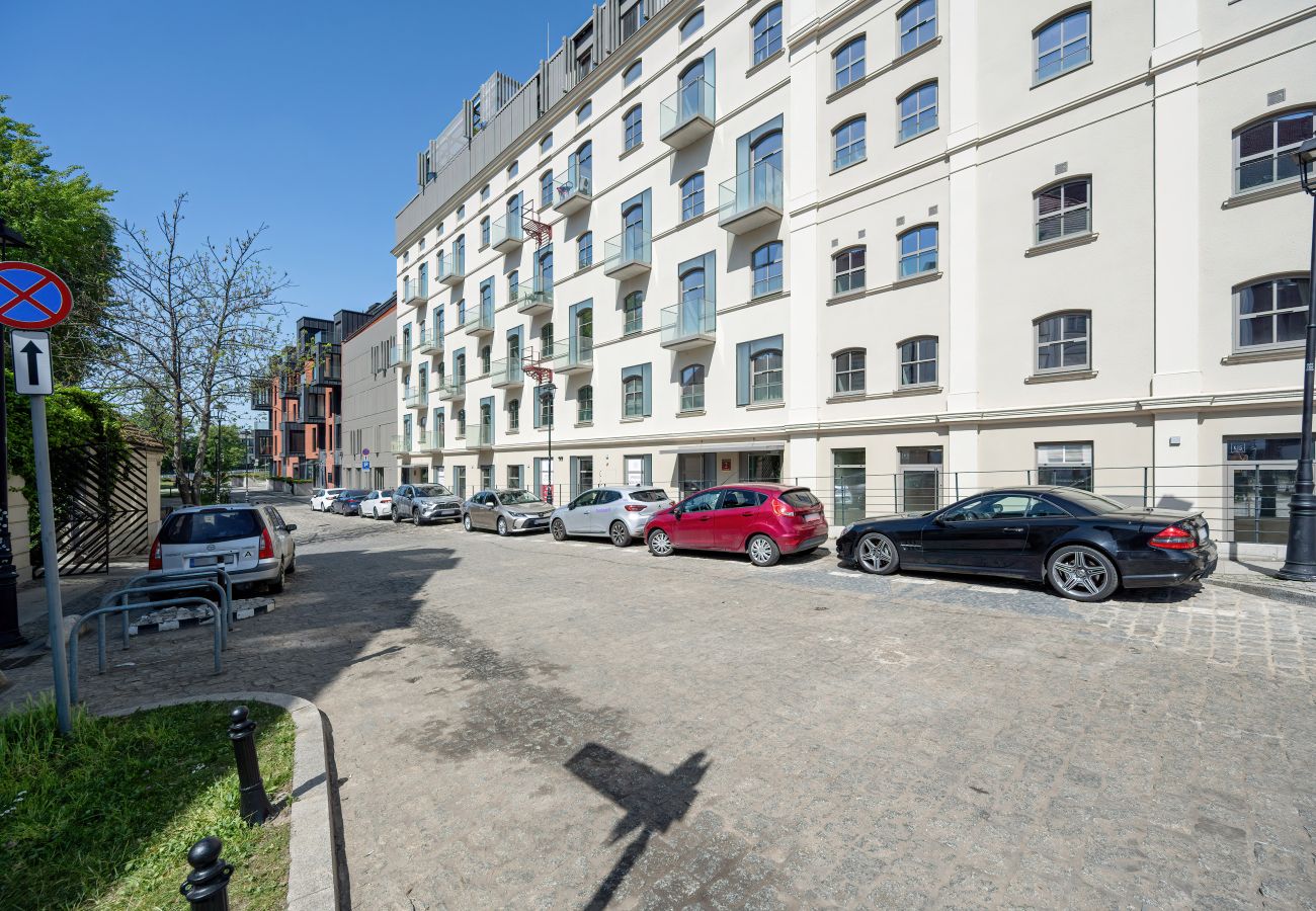 Ferienwohnung in Wrocław - Elegantes Apartment | Staromłyńska | Wyspa Piasek | Wrocław | In der Nähe von Wyspa Słodowa | Fernarbeit | Ein Schlafzimmer | Für 4 