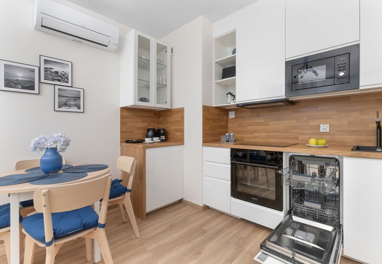 Ferienwohnung in Gdańsk - Starowiejska 62A | Prestige, A/C, Wlan, 1 Schlafzimmer, Balkon, Parkplatz, Danzig