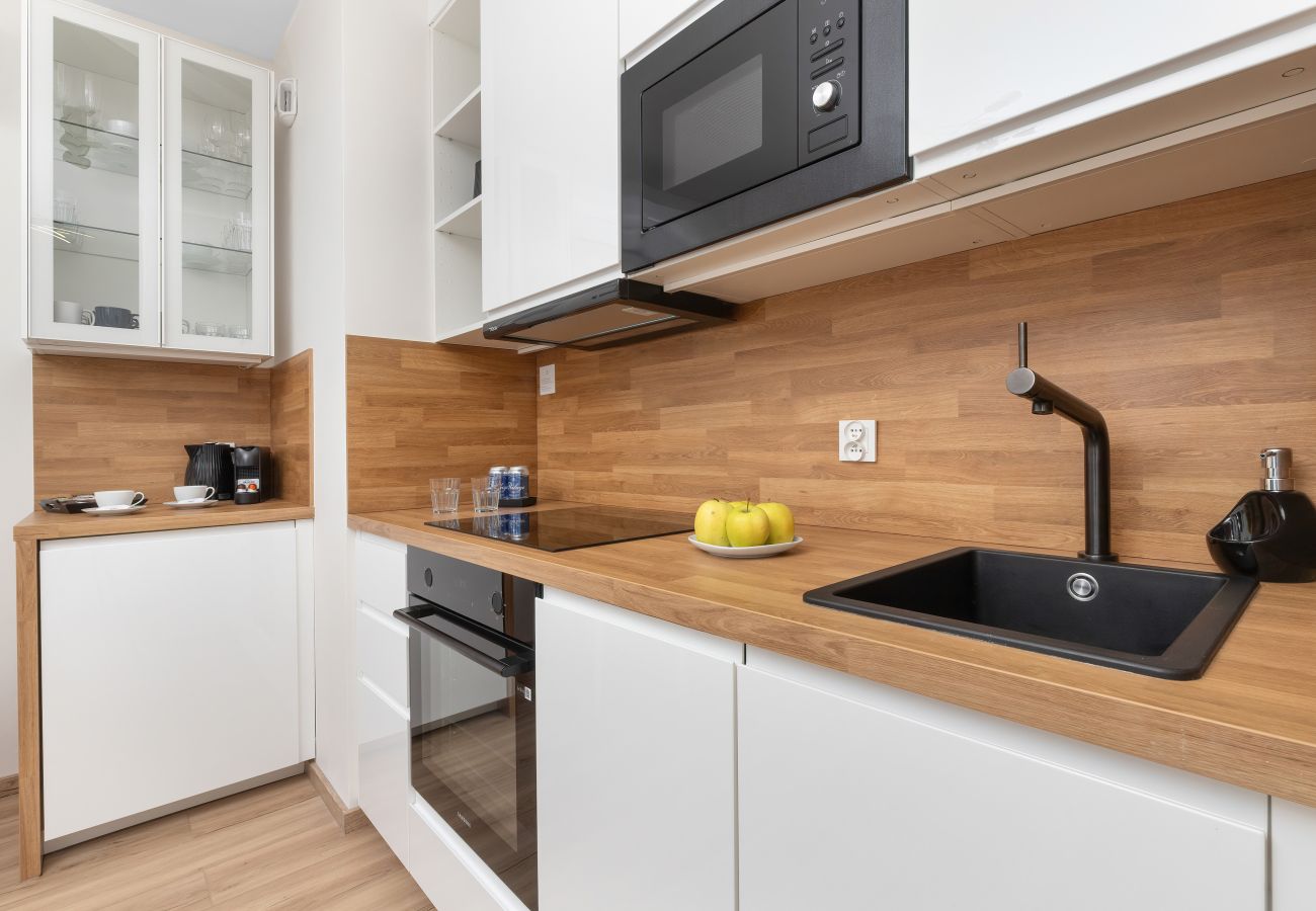 Ferienwohnung in Gdańsk - Starowiejska 62A | Prestige, A/C, Wlan, 1 Schlafzimmer, Balkon, Parkplatz, Danzig