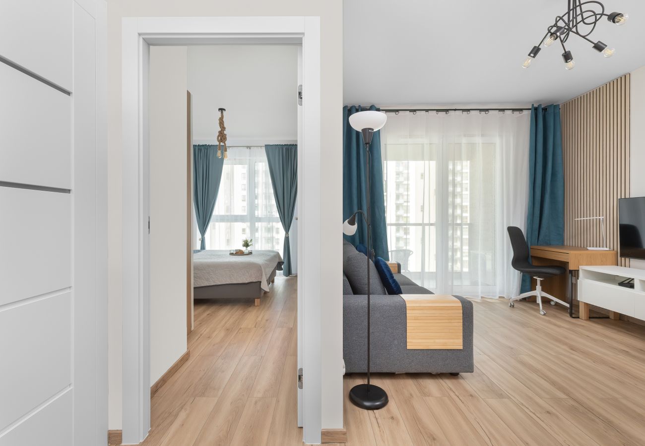 Ferienwohnung in Gdańsk - Starowiejska 62A | Prestige, A/C, Wlan, 1 Schlafzimmer, Balkon, Parkplatz, Danzig