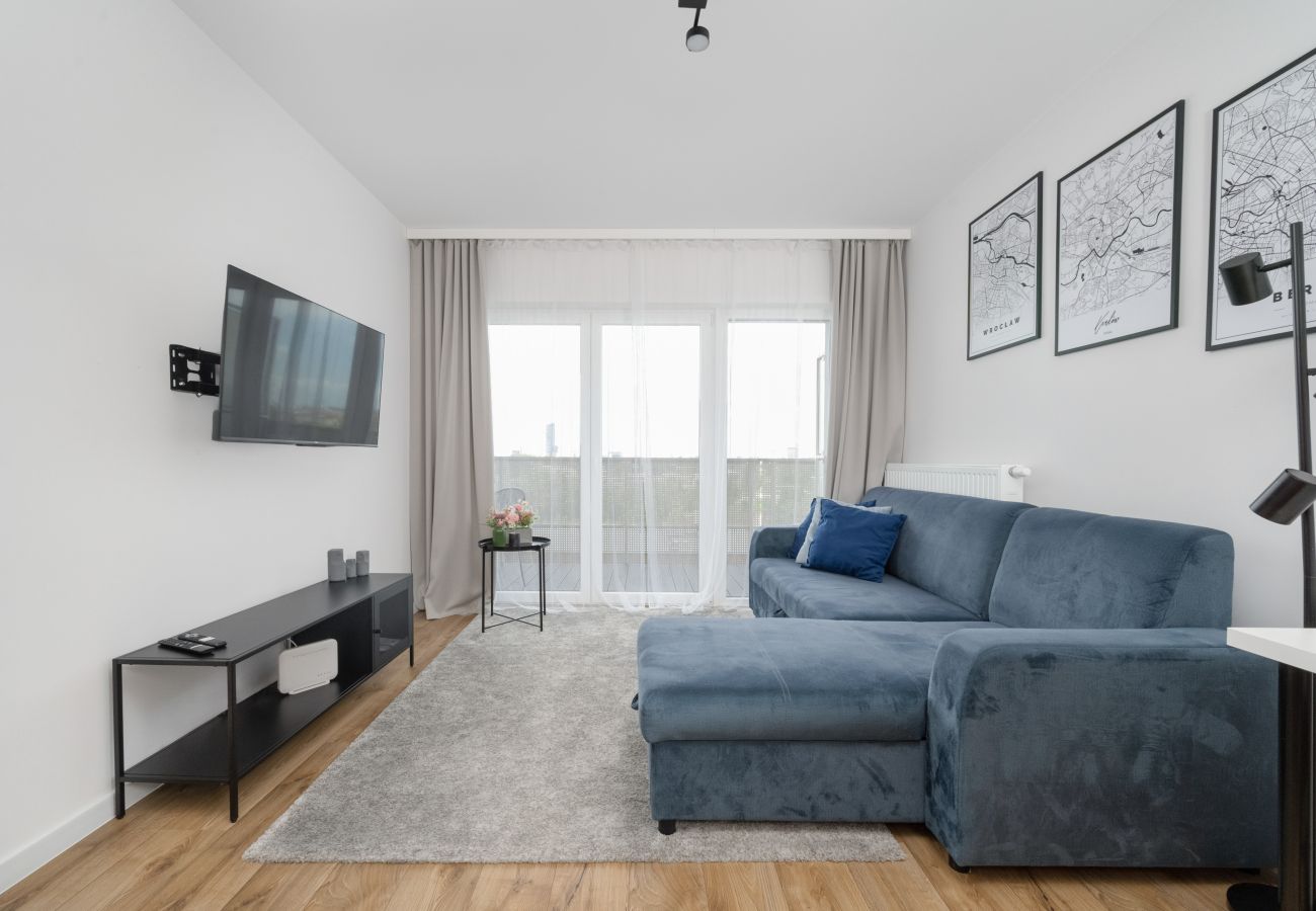 Ferienwohnung in Wrocław - Krakowska 39 | Wrocław | Parkplatz | Nähe Las Rakowiecki | Balkon | Für 4 Personen | Ein Schlafzimmer