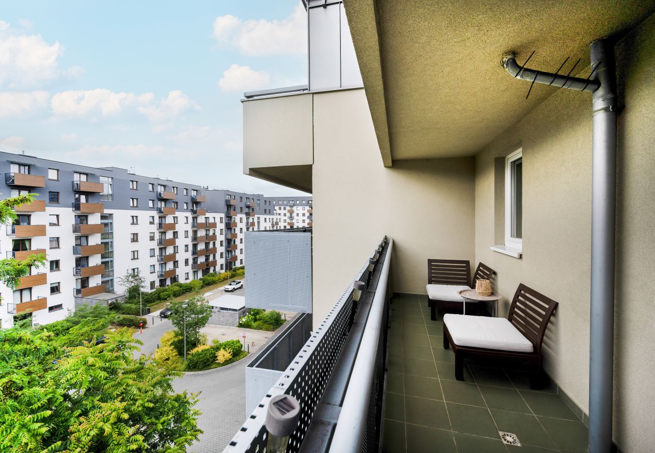 Studio in Wrocław - Studio Breslau | Balkon, Badewanne | Für 4 Personen