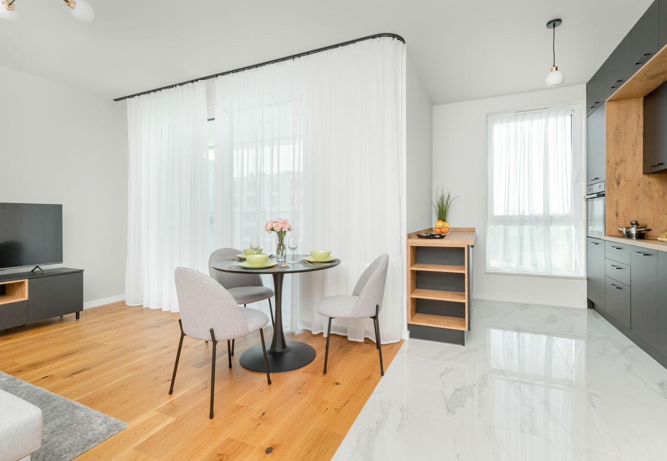 Ferienwohnung in Gdynia - Św. Piotra 6B | Wohnung im 15. Stock in Gdynia | Schöne Aussicht auf die Bucht | Parkplatz