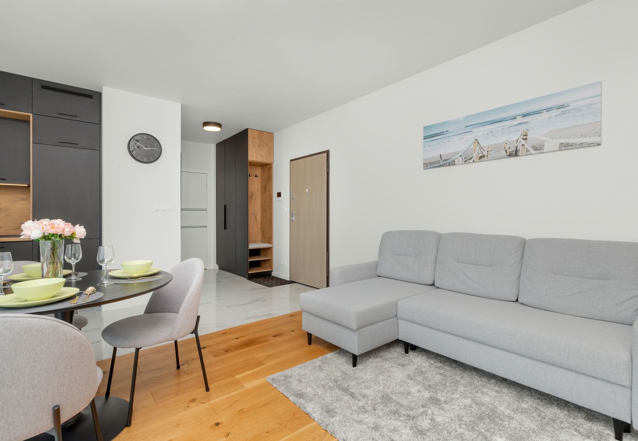 Ferienwohnung in Gdynia - Św. Piotra 6B | Wohnung im 15. Stock in Gdynia | Schöne Aussicht auf die Bucht | Parkplatz