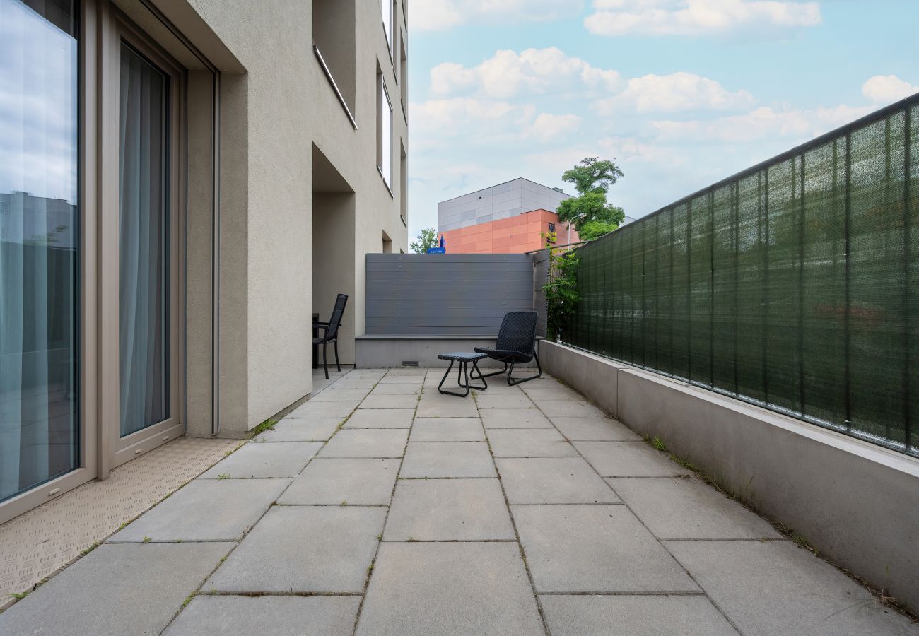 Ferienwohnung in Wrocław - Breslau | 1 Schlafzimmer, Balkon | Haustiere erlaubt