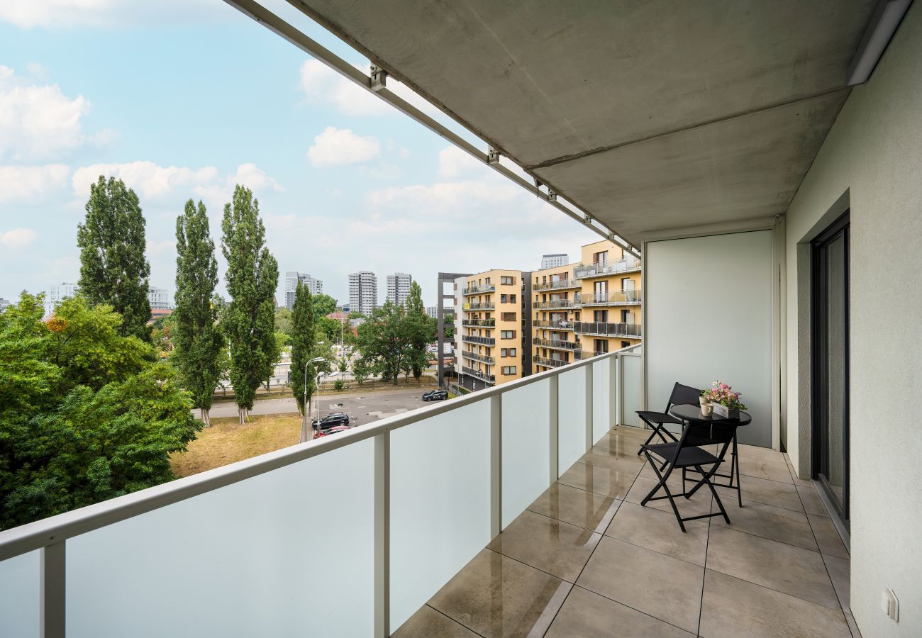 Ferienwohnung in Wrocław - Parken | Balkon, Schreibtisch, 1 Schlafzimmer | Breslau