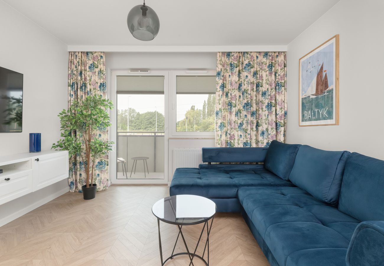 Ferienwohnung in Gdańsk - Letnicka 1H | Wifi, Haustierfreundlich, 1 Schlafzimmer, Balkon, Parkplatz, Danzig