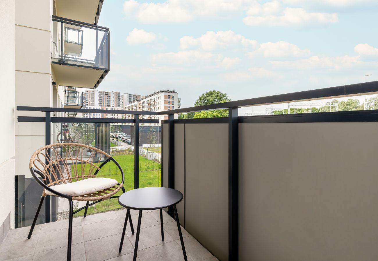 Ferienwohnung in Gdańsk - Letnicka 1H | Wifi, Haustierfreundlich, 1 Schlafzimmer, Balkon, Parkplatz, Danzig