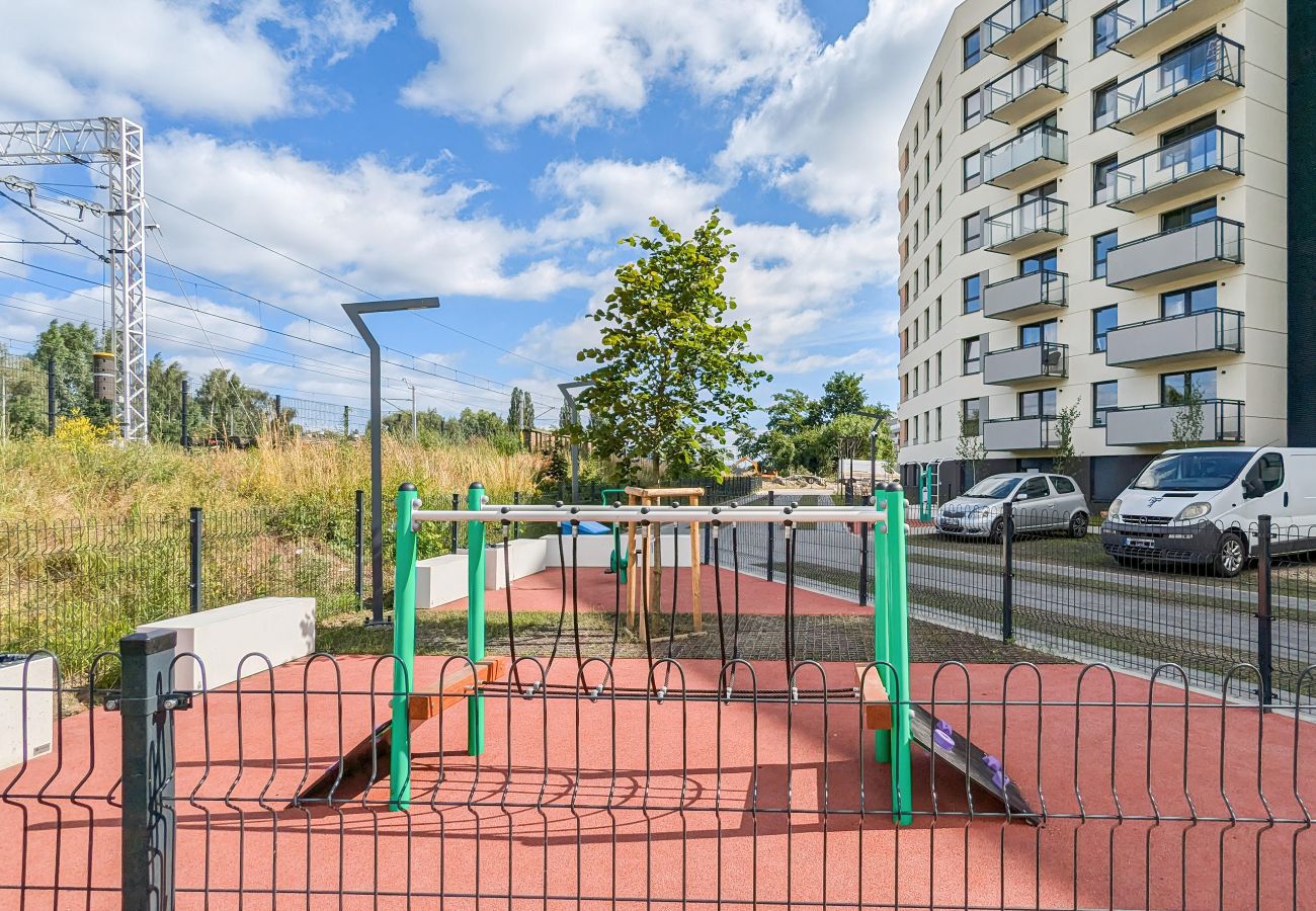 Ferienwohnung in Gdańsk - Letnicka 1H | Wifi, Haustierfreundlich, 1 Schlafzimmer, Balkon, Parkplatz, Danzig