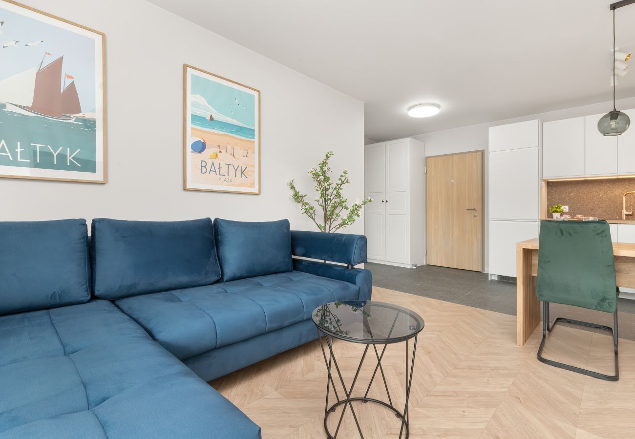 Ferienwohnung in Gdańsk - Letnicka 1H | Wifi, Haustierfreundlich, 1 Schlafzimmer, Balkon, Parkplatz, Danzig