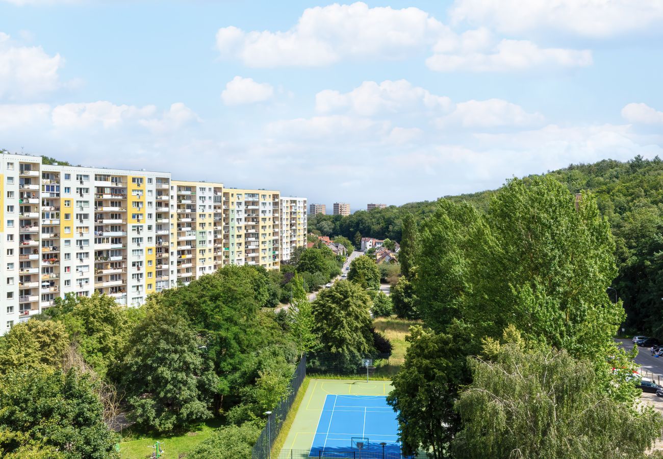 Ferienwohnung in Sopot - Sopot Brodwino | Cieszyńskiego | Nahe der Oper Leśna | Balkon | Zwei Schlafzimmer | Für 4