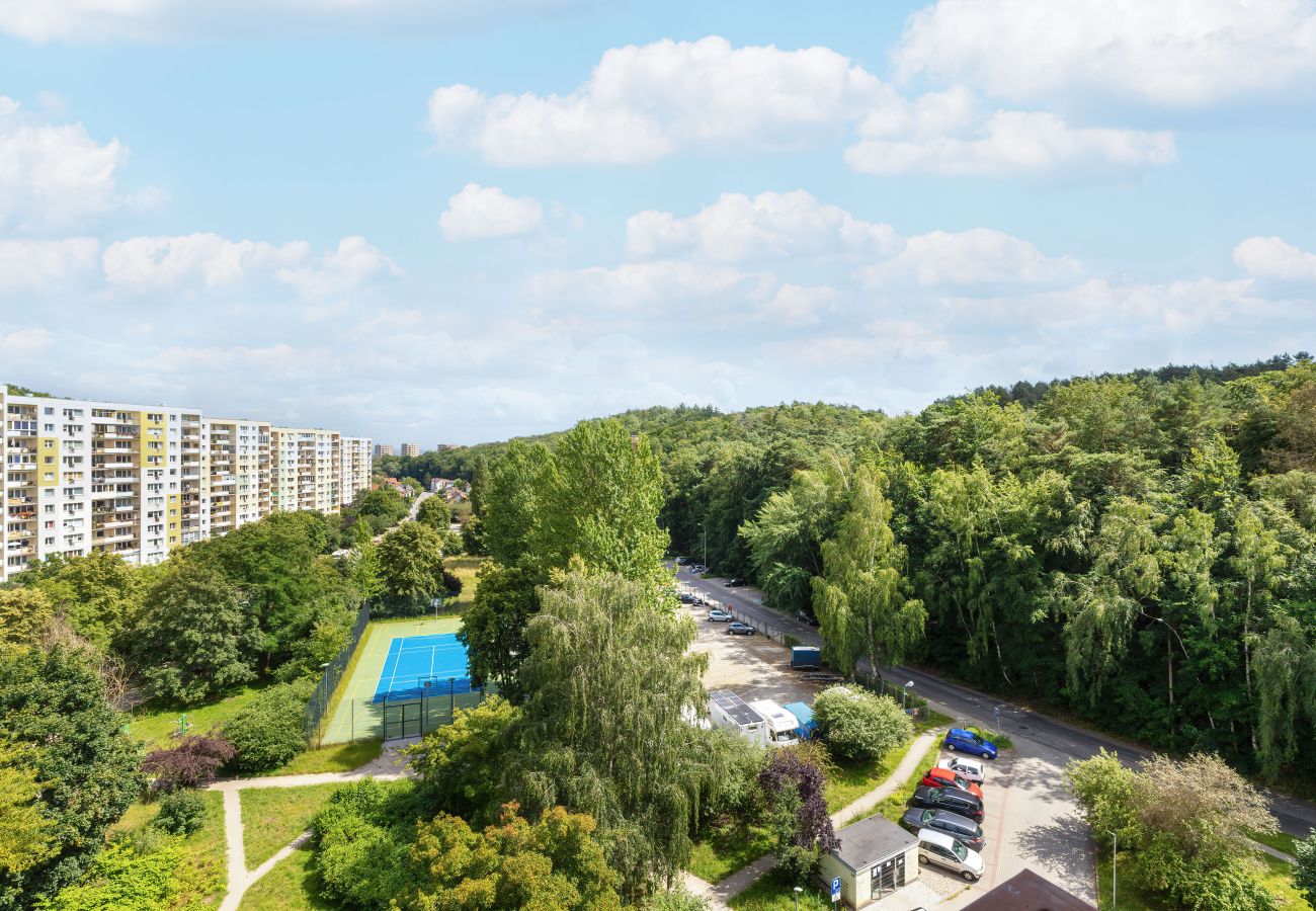 Ferienwohnung in Sopot - Sopot Brodwino | Cieszyńskiego | Nahe der Oper Leśna | Balkon | Zwei Schlafzimmer | Für 4