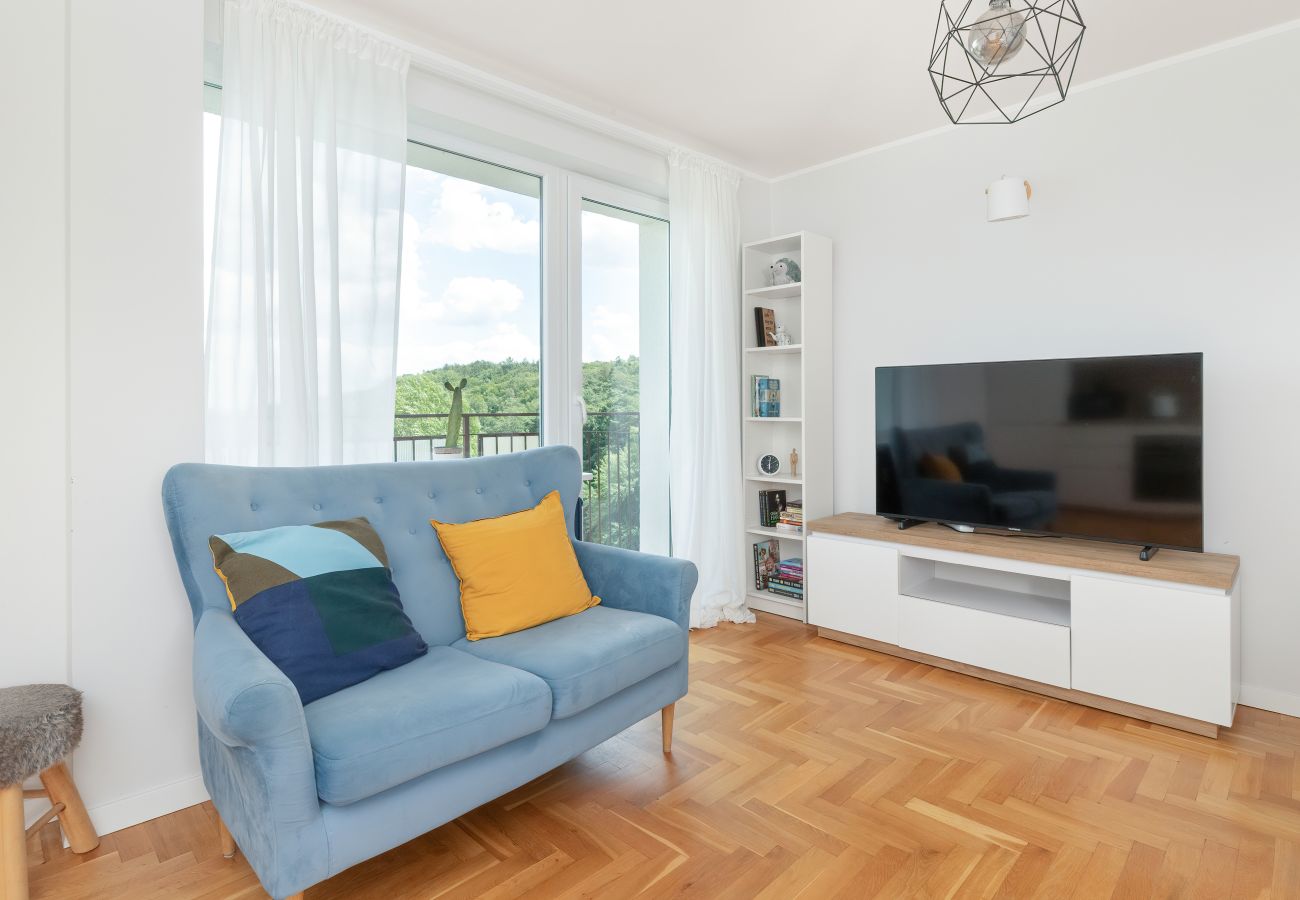 Ferienwohnung in Sopot - Sopot Brodwino | Cieszyńskiego | Nahe der Oper Leśna | Balkon | Zwei Schlafzimmer | Für 4