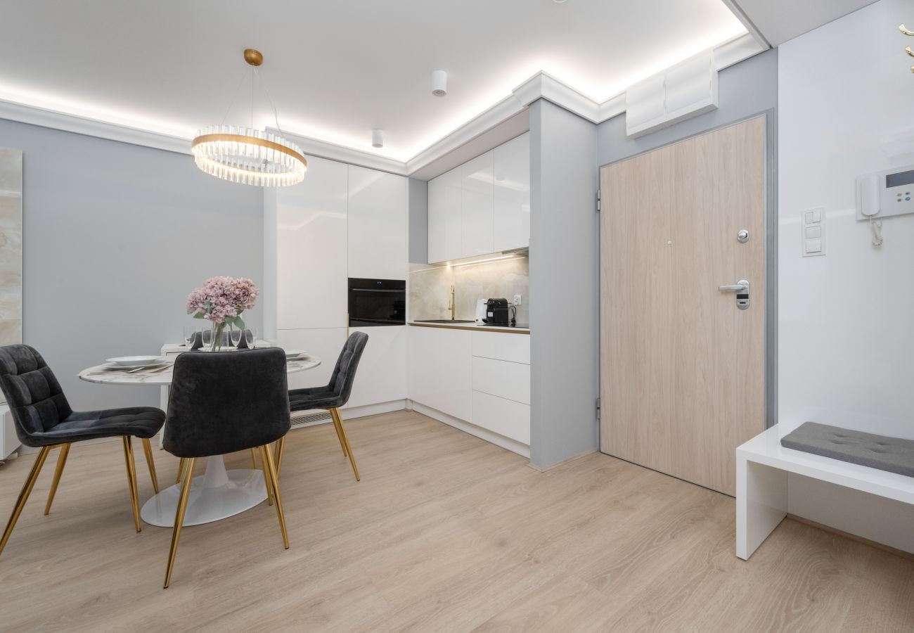 Ferienwohnung in Wrocław - Księcia Witolda 48 | Prestige, Wifi, 1 Schlafzimmer, Balkon, Breslau