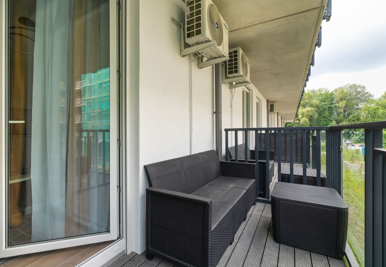 Studio in Poznań - Nadolnik Studio Apartments | 2 Gäste | AC | Balkon 