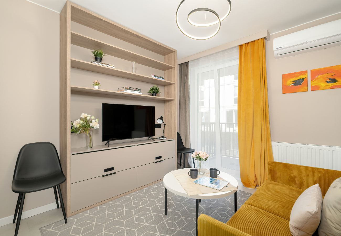 Studio in Poznań - Nadolnik Studio Apartments | 2 Gäste | AC | Balkon 