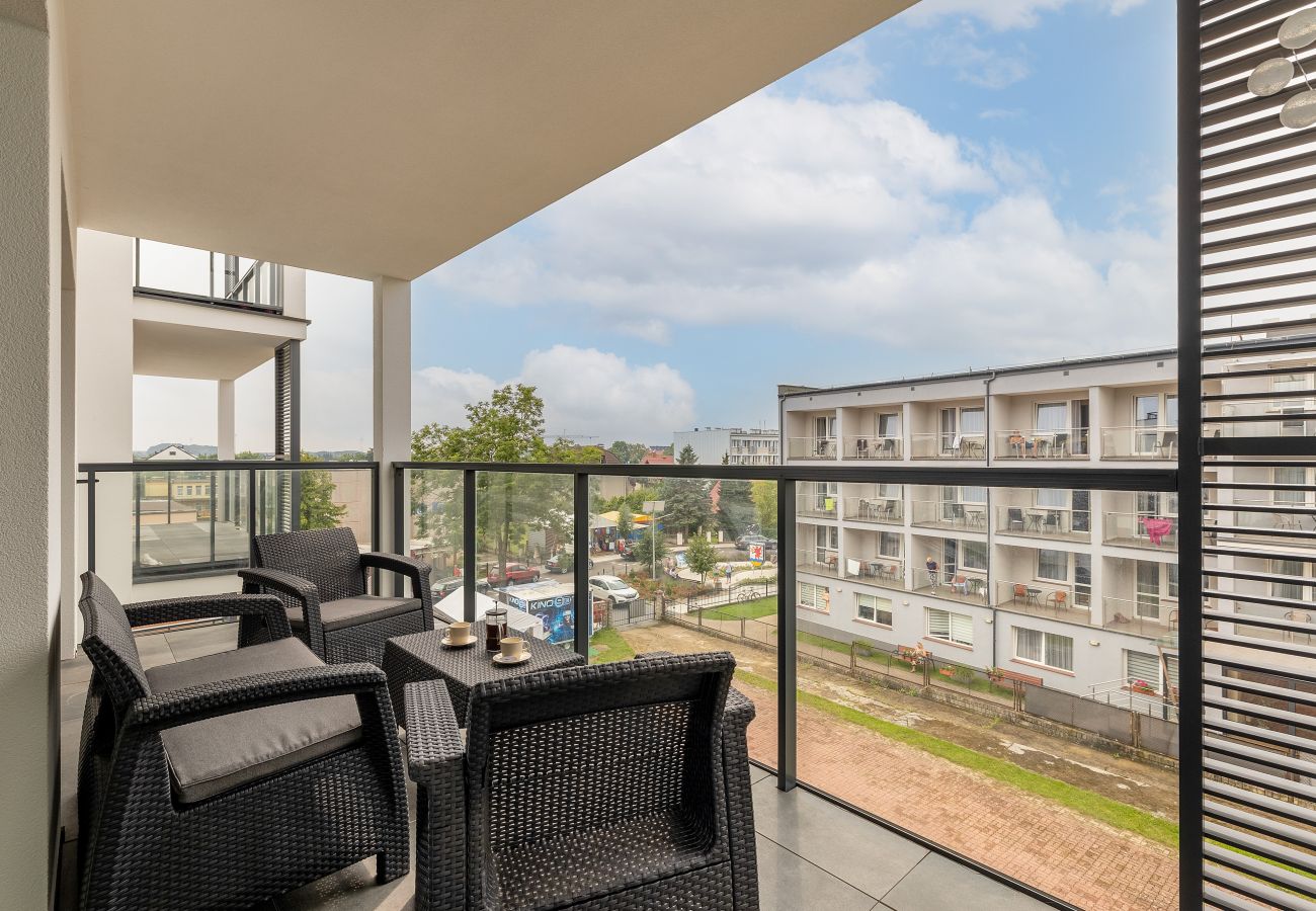 Ferienwohnung in Ustronie Morskie - Helles und modernes Meer Apartment mit Parkplatz in Ustronie Morskie