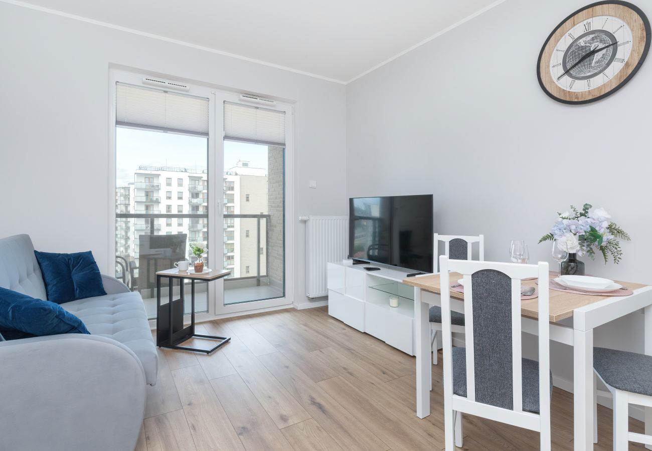 Ferienwohnung in Gdańsk - Starowiejska 62A | Wifi, 1 Schlafzimmer, Balkon, Parkplatz, Danzig