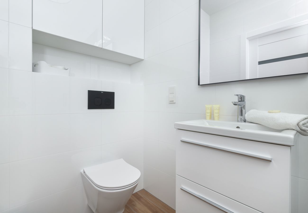 Ferienwohnung in Gdańsk - Starowiejska 62A | Wifi, 1 Schlafzimmer, Balkon, Parkplatz, Danzig