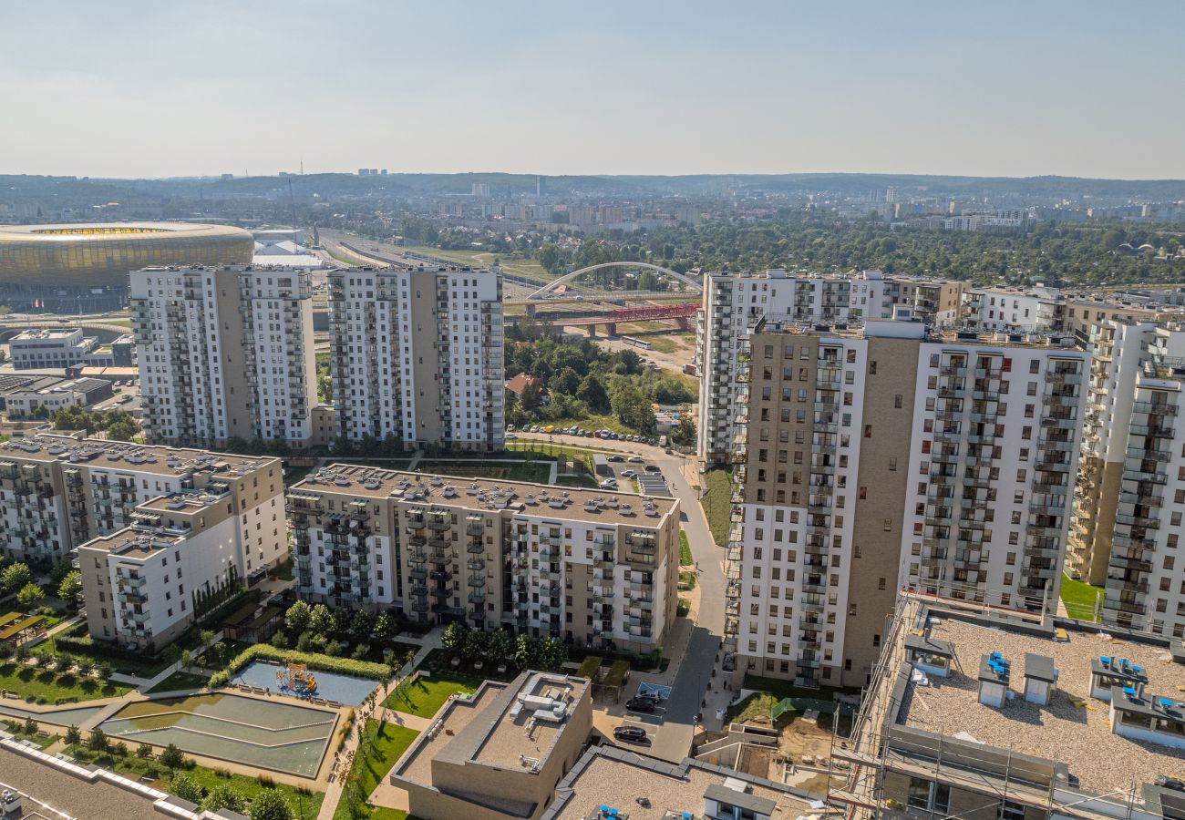 Ferienwohnung in Gdańsk - Starowiejska 62A | Wifi, 1 Schlafzimmer, Balkon, Parkplatz, Danzig