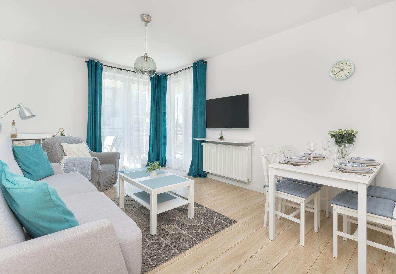 Ferienwohnung in Gdynia - Śliwińskiego Apartment | 1 Schlafzimmer | Parkplatz | Balkon