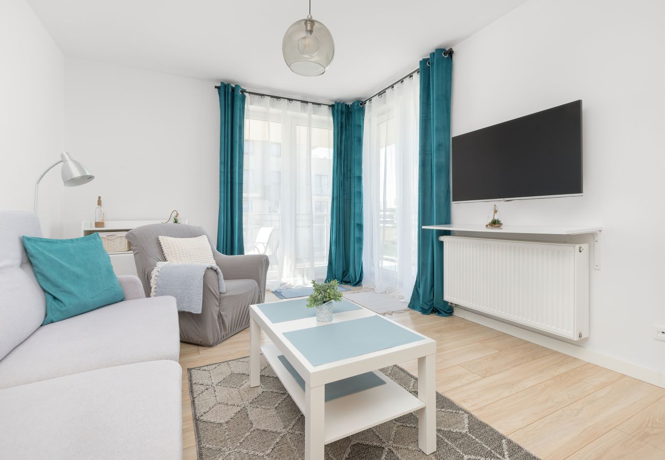 Ferienwohnung in Gdynia - Śliwińskiego Apartment | 1 Schlafzimmer | Parkplatz | Balkon